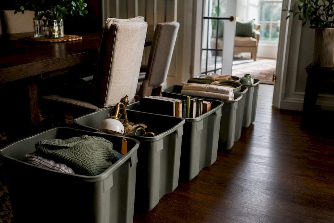 For Families: Donation First Five Buckets to Sort Estate Sale Leftovers